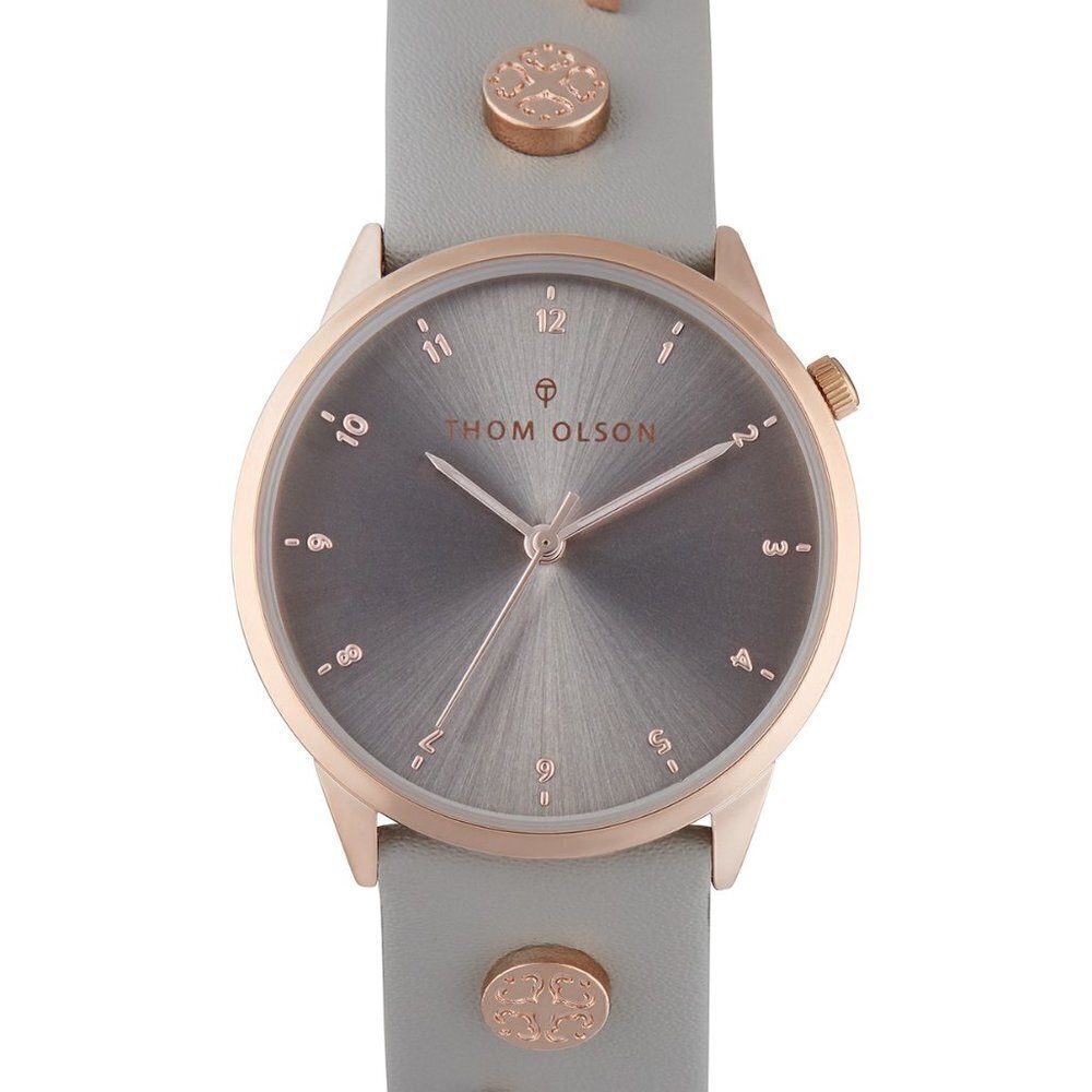 J56 Thom Olson aupe Leather Strap Watch 34mm